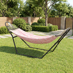 Outsunny Adjustable Non-Slip Hammock Stand with S-Hooks, Steel, 278x97x112 cm Black