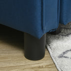 Single Reclining Armchair Bed on 3 Levels with Extra Cushion, 69x82x85cm, Blue