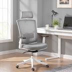 HOMCOM Ergonomic and Breathable Office Chair with 4D Dynamic Lumbar Support, 64.5x62.5x112-122 cm, Multicolor