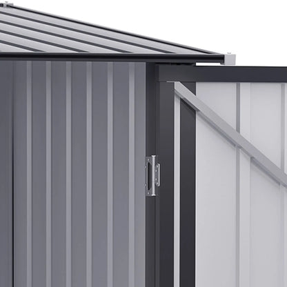 Garden Shed Tool Storage Shed in Steel Sheet with Lock, 100x103x160cm