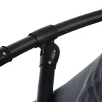 Garden Umbrella 3x3 m with Mosquito Net, Crank Opening and Cross Base, Dark Grey