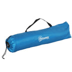 Pop Up Beach Tent with Zipper Door, in Polyester and Fiberglass, 220x173x120 cm, Sky Blue and Gray