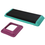 Non-Slip Aerobic Stepper Adjustable on 3 Levels, in Plastic and PP, 110x40x20 cm, Multicolor