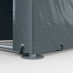 Tool Storage and Garage Tent for Bikes and Motorcycles with Anti-UV Cover, 1.6x2m, Dark Grey