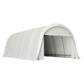 Outsunny Garage Car Awning Outdoor Garage UV50+ Galvanized Frame 3.6x7.2 m Cream