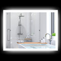 Bathroom Mirror with Adjustable LED Lights, Touch Control and Anti-Fog, 70x50 cm