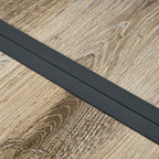 Outsunny Garden and Outdoor Dining Table, Wood Effect Top, 145x85 cm