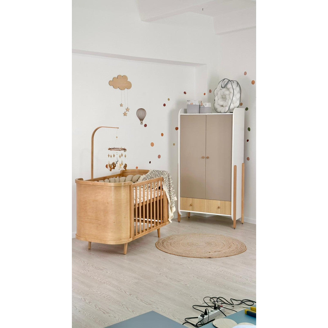 Boho Extendable Baby Bed - Grows with baby