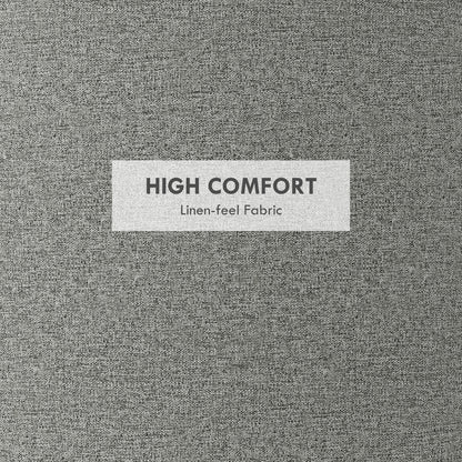 Homcom pouf 120 kg Max Linian effect container with limelight, in MDF, 56x56x42 cm, gray