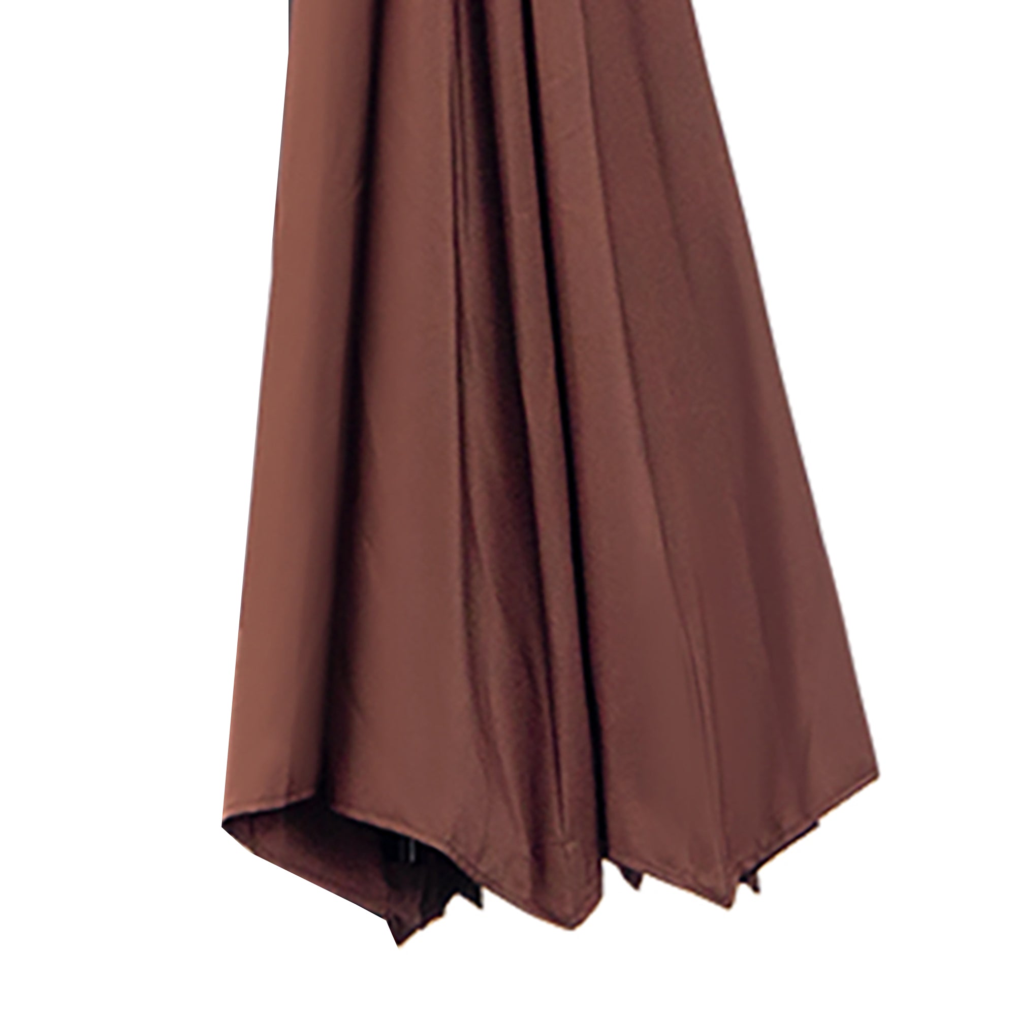 Outsunny 3x2.5m Garden Umbrella with Tilting Arm and Crank, in Steel and Polyester, Brown
