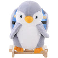 Plush Penguin Rocking Horse with 32 Music and Safety Belt, Age 18 Months