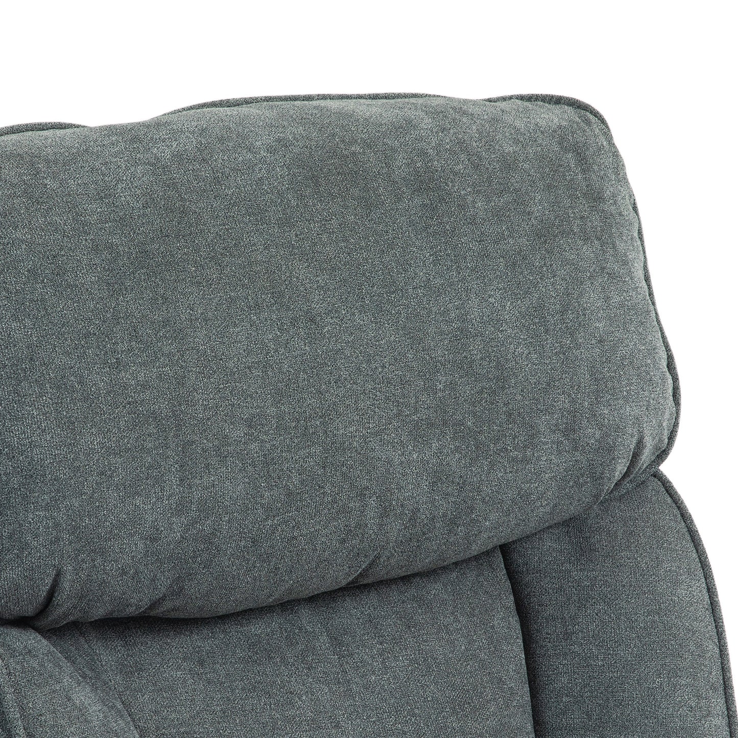 HOMCOM Reinforced Office Chair Capacity 200kg, Swivel and Inclinable in Velvet Fabric, Gray