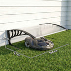 Outsunny Waterproof and UV 30+ Outdoor Lawn Mower Shelter, Aluminum, 100x81x43 cm, White