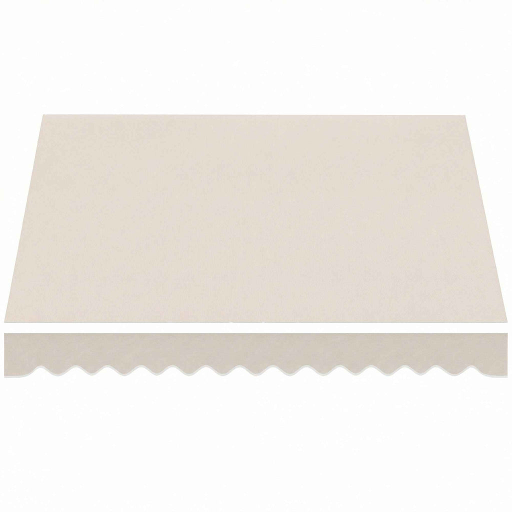 Outsunny Replacement Canopy for Retractable Awning, UV 50+ Polyester, 3.5x2.5 m, Cream