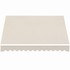 Outsunny Replacement Canopy for Retractable Awning, UV 50+ Polyester, 3.5x2.5 m, Cream