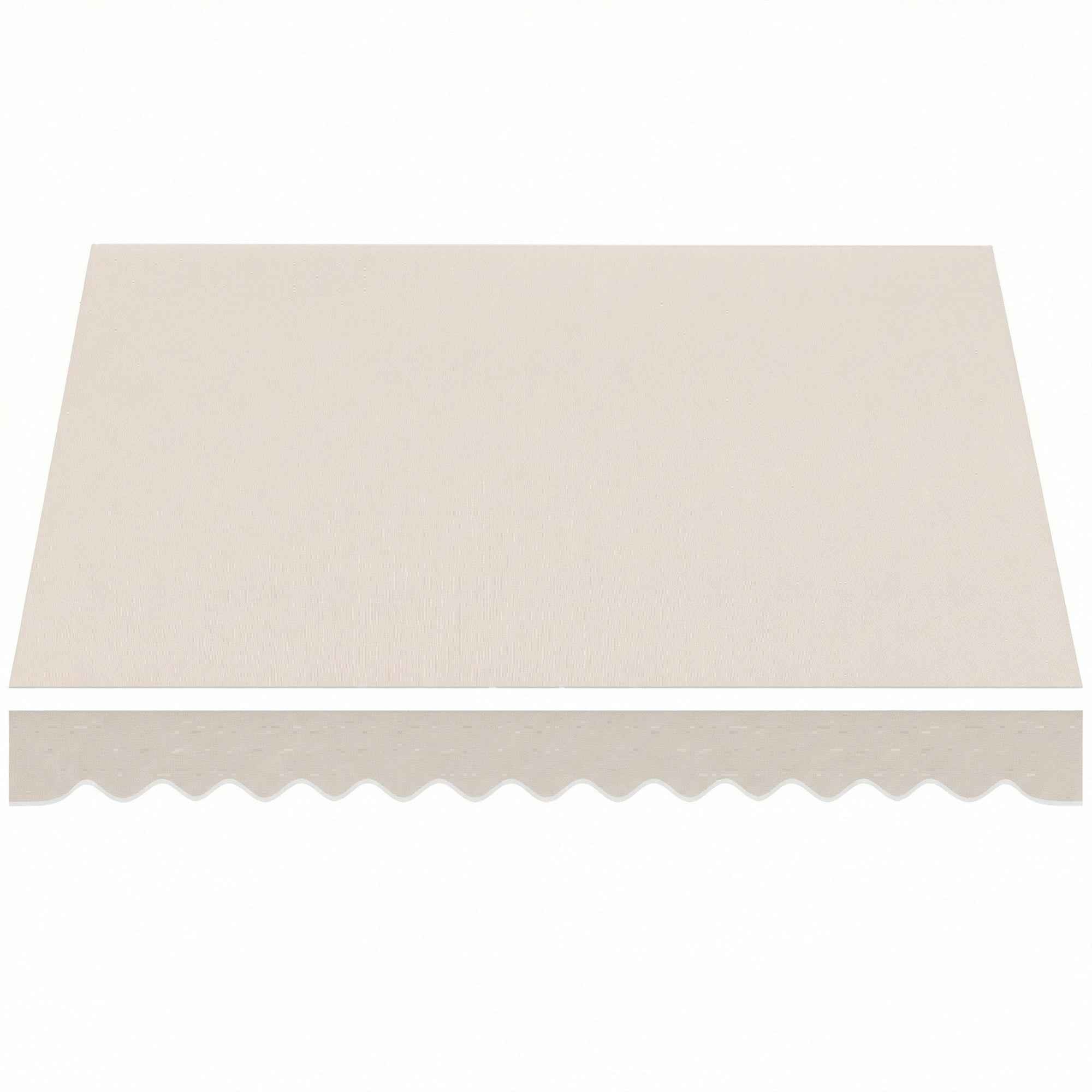 Outsunny Replacement Canopy for Retractable Awning, UV 50+ Polyester, 3.5x2.5 m, Cream