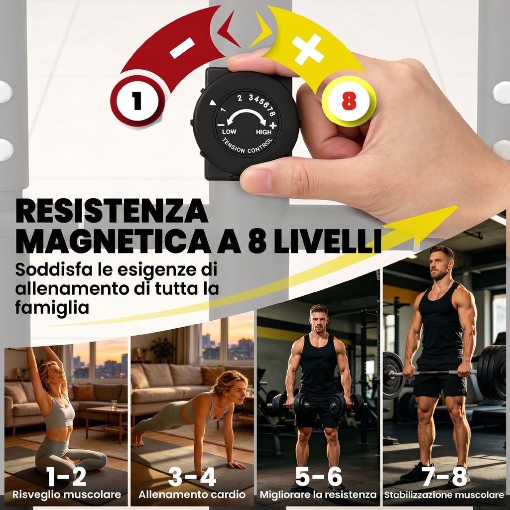SPORTNOW Elliptical Home Trainer, Silent Magnetic, App Compatible