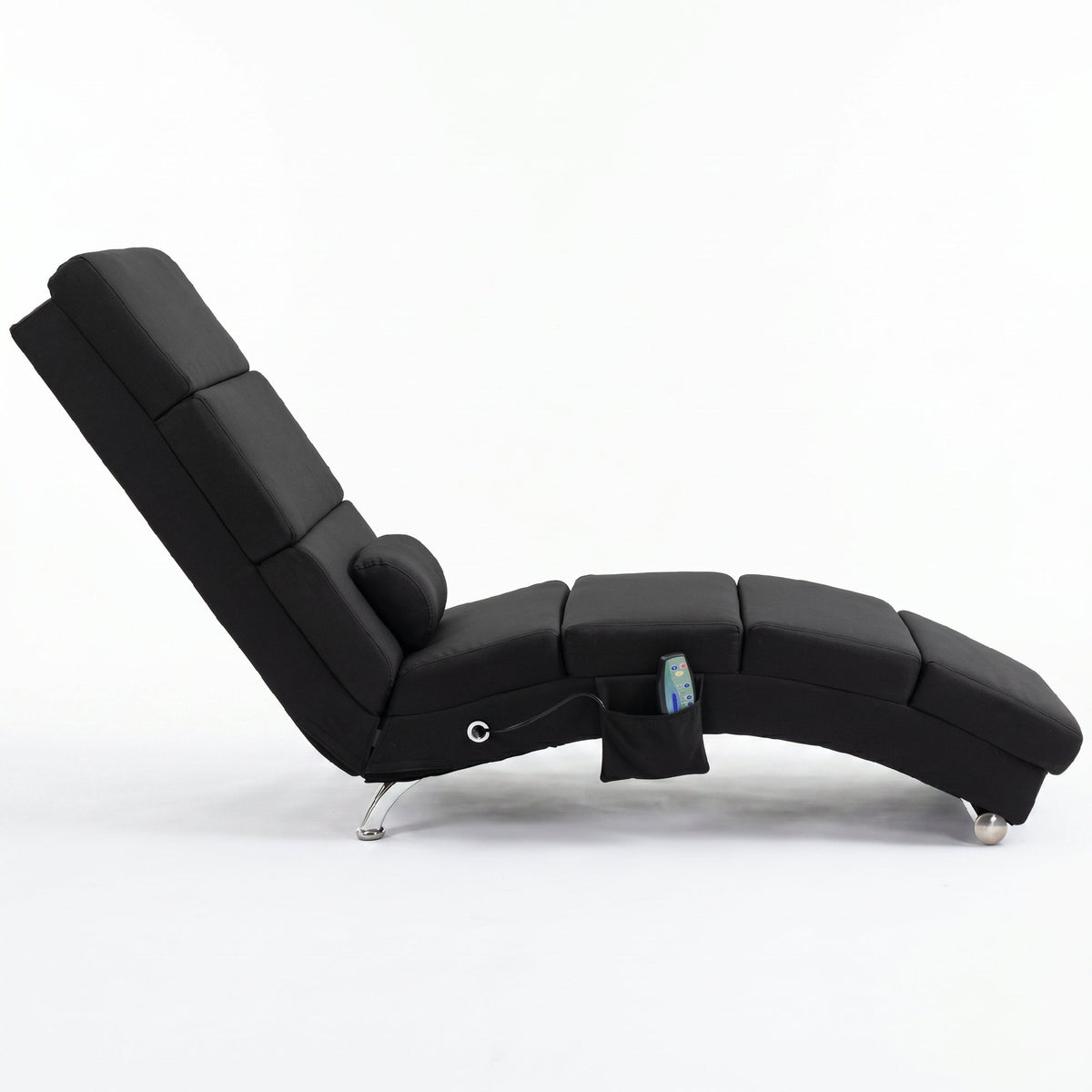 HOMCOM Massage Chair with 8 Vibration Points and Heating, 5 Modes, Timer and Remote Control, Black
