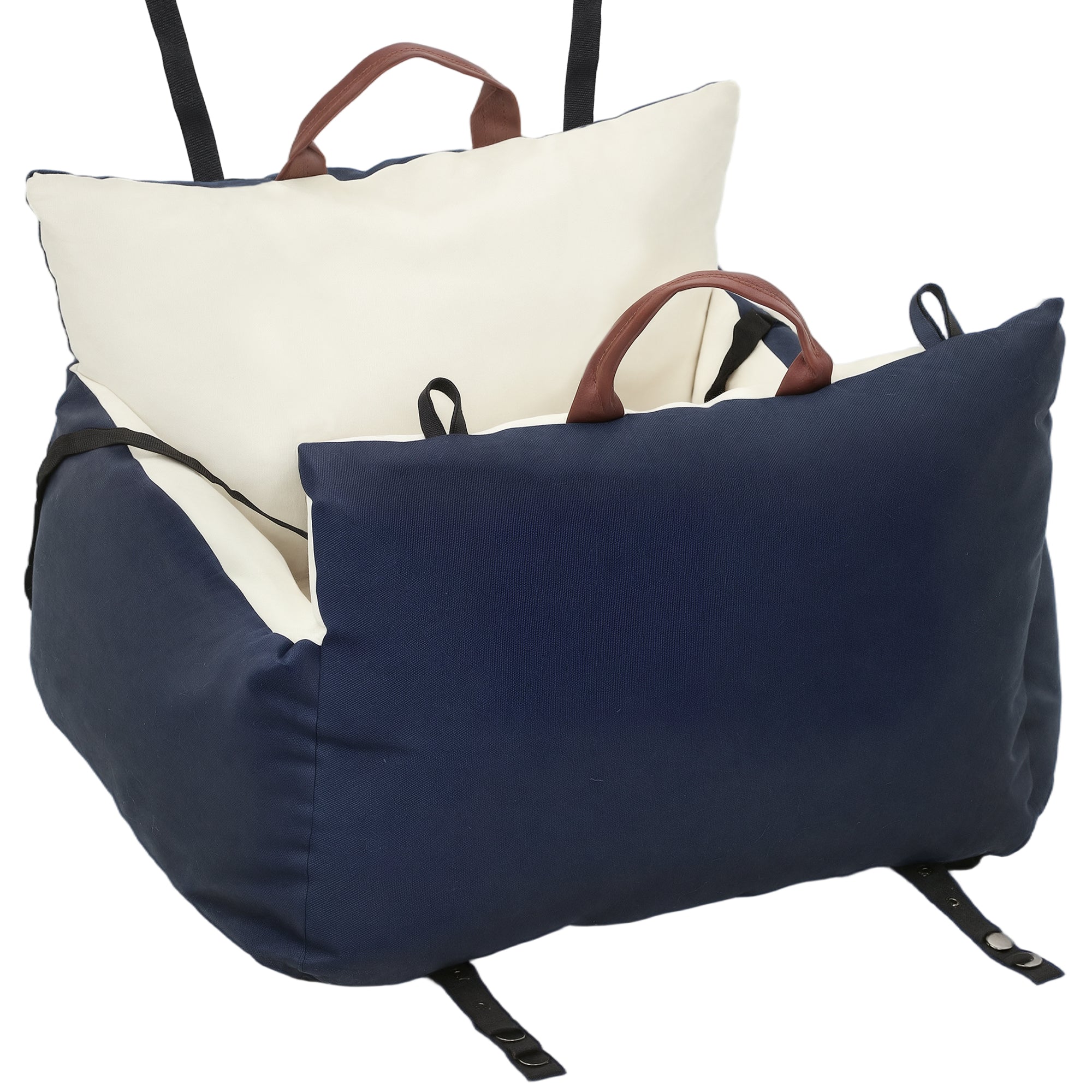 PawHut Car Seat for Small Dogs with Safety Leash, Removable and Washable, Blue