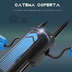 Pedal Go Kart for Kids Ages 5-12 with Adjustable Seat and Inflatable Wheels, Blue