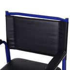 Bathroom Wheelchair with Removable Toilet Seat in Iron Pipe and PVC 87 x 57 x 92cm
