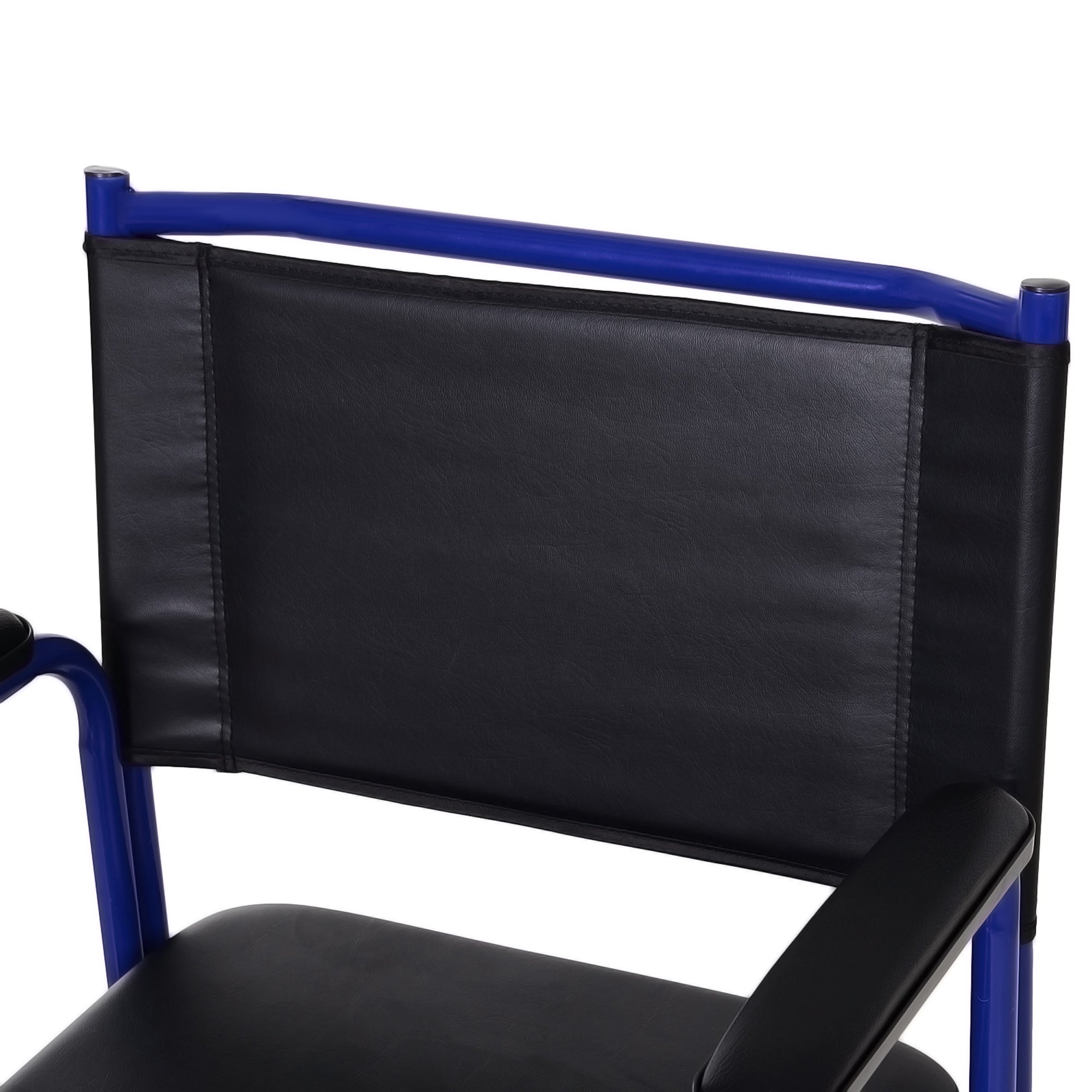Bathroom Wheelchair with Removable Toilet Seat in Iron Pipe and PVC 87 x 57 x 92cm