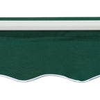 Outsunny 3x2m Adjustable Angle Crank Awning in Aluminum, Steel and Green Polyester