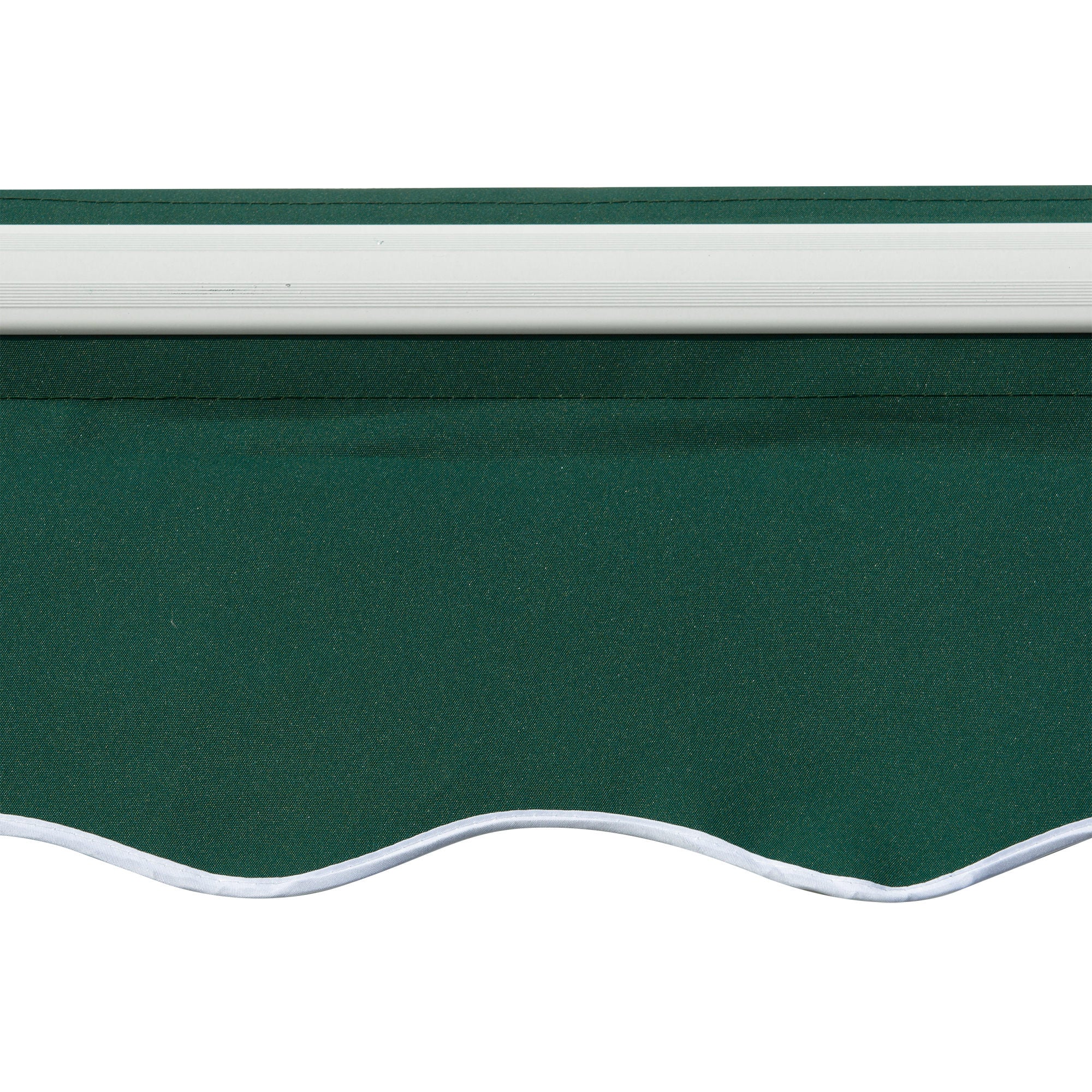 Outsunny 3x2m Adjustable Angle Crank Awning in Aluminum, Steel and Green Polyester