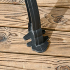 Outsunny 2-Seater Garden Bench in Aluminum and Wood with Slats and Armrests, 120x64x79cm, Teak