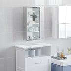 Medicine Cabinet Medicine Box with Four Shelves in Stainless Steel 30 x 12 x 60cm