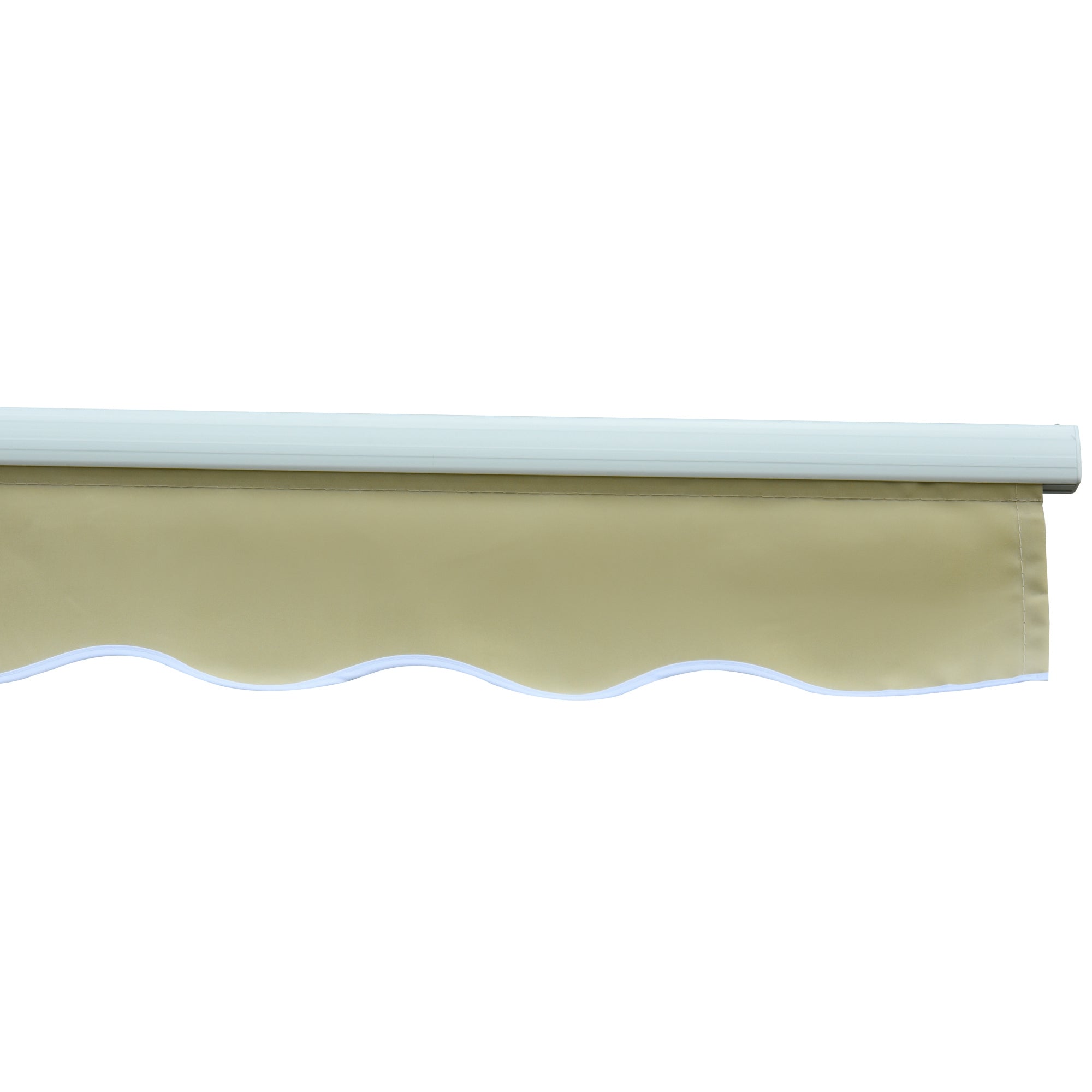 Outsunny Outdoor Awning with Crank, Metal and Polyester, 3x2.5m Beige