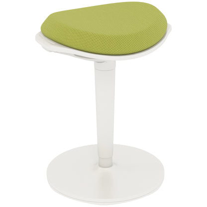 HOMCOM Ergonomic and Padded Stool with Adjustable Height with 5° Inclination, 42.5x35.5x56.5-71.5 cm, Green