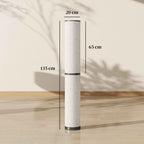 HOMCOM Floor Lamp with Remote Control and 3000-6000K Temperature Adjustment, Fabric Lampshade, Ø20x135 cm, Beige