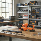 Outsunny 18V Cordless Hedge Trimmer with 2Ah Battery, Charger, 51cm Double Action Blade, Orange