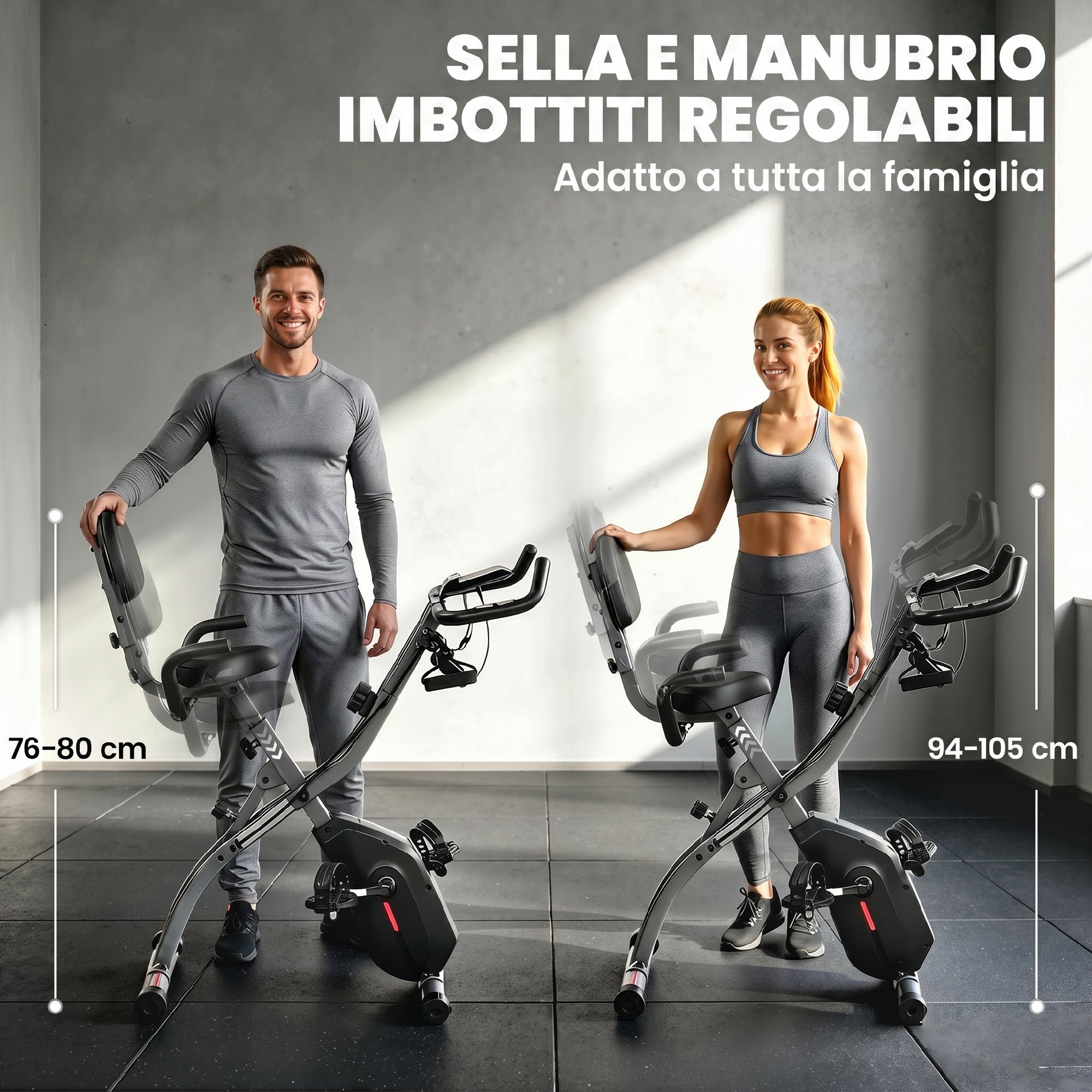 SPORTNOW Magnetic Exercise Bike with 8-Level Resistance, LCD Display and Bluetooth App, in Black Q195 Steel