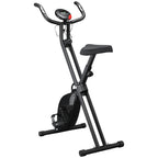HOMCOM Professional Exercise Bike with Resistance and Adjustable Height, in Steel and PP, 41x86x112 cm, Black - Borgè