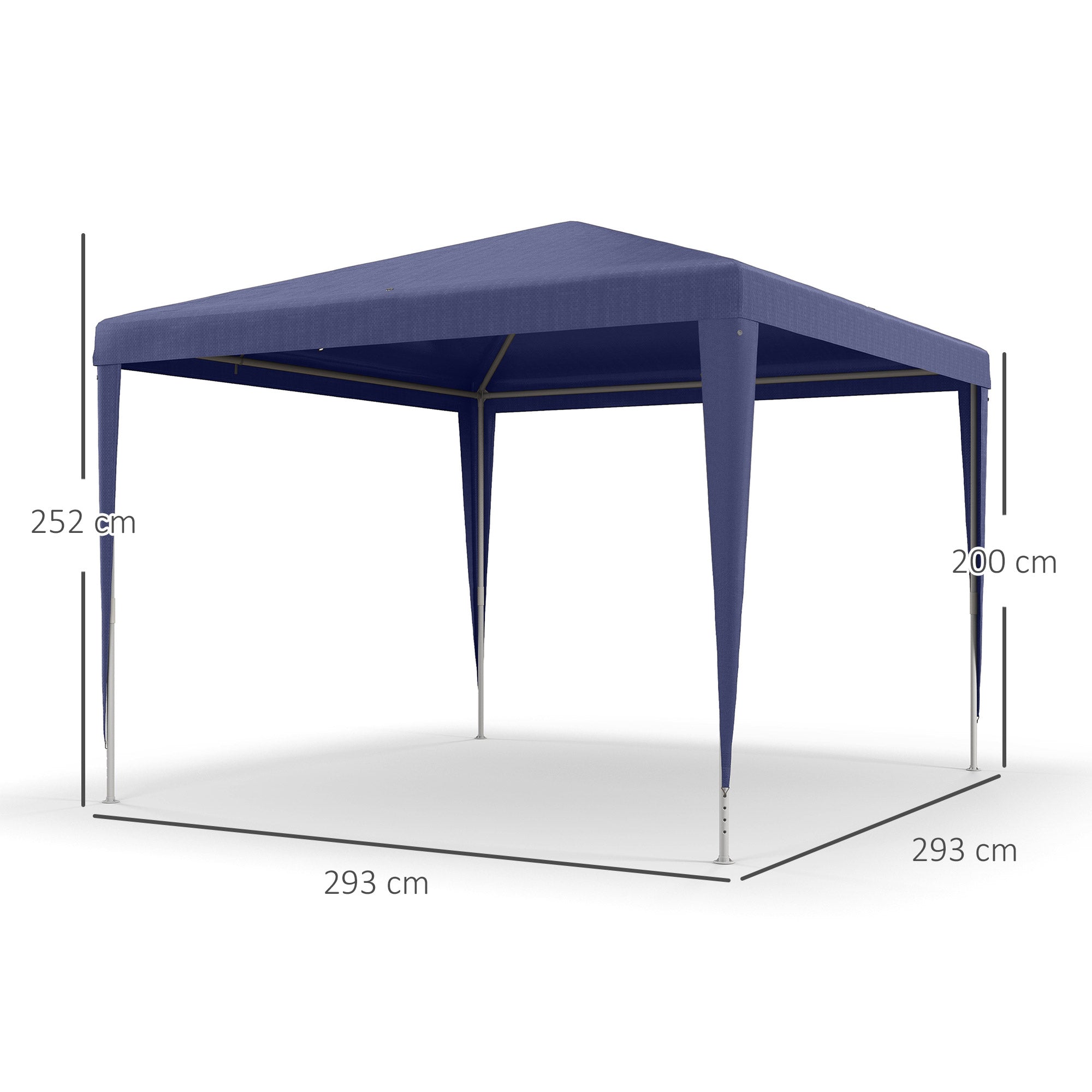 Garden Gazebo 3x3 m Foldable and Portable with Anti-UV Cover, Blue