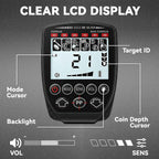 Outsunny Metal Detector for Adults, 4 Modes, IP68 Waterproof Coil, LCD Display
