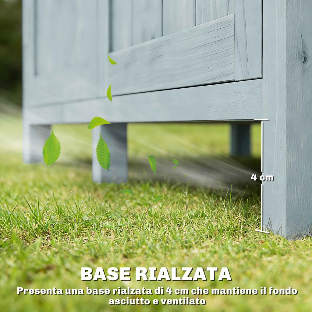 Outsunny Outdoor Storage Cabinet, Tool Shed with 2 Shelves