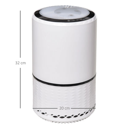 Air Purifier with HEPA Filter and Activated Carbon, 3 Adjustable Speeds, Covered Area 18㎡, for Dust, Smoke, Odors, Pollen