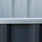 Steel Raised Garden Bed, Open Bottom and Assembly Without Tools, 90x90x30cm - Borgè