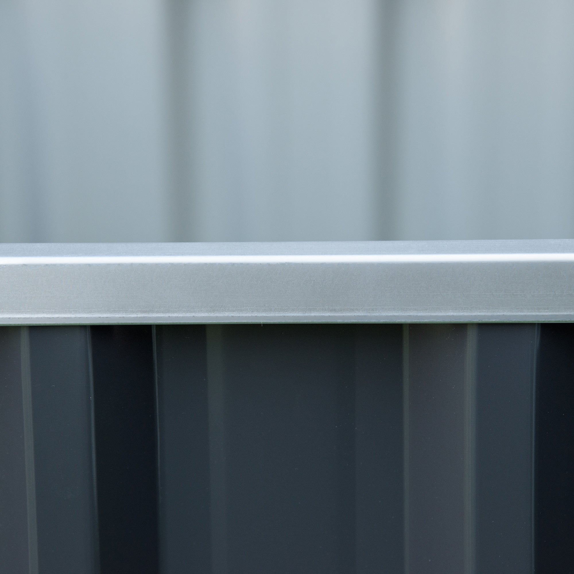Steel Raised Garden Bed, Open Bottom and Assembly Without Tools, 90x90x30cm - Borgè