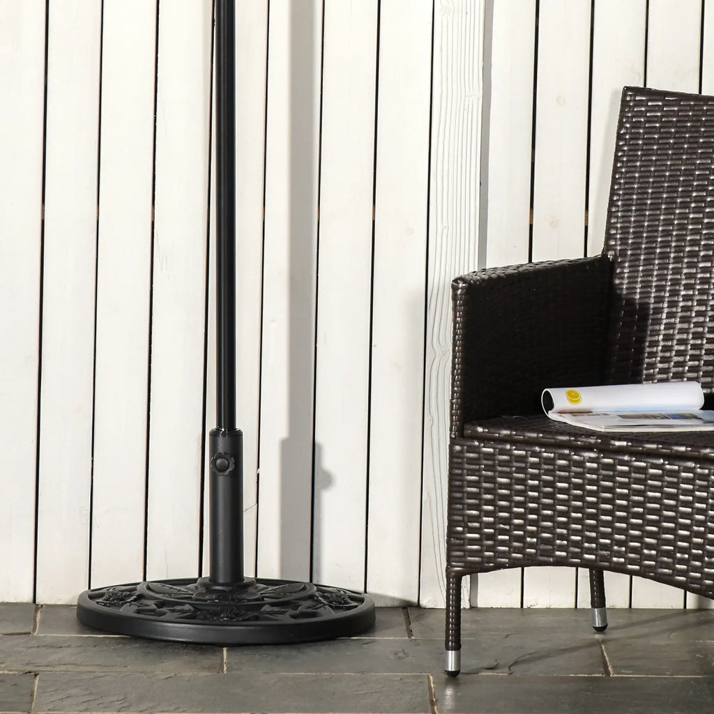 Garden Umbrella Base with 35mm / 38mm / 48mm Pole Cement Φ50x32x32cm - Borge' Group Limited