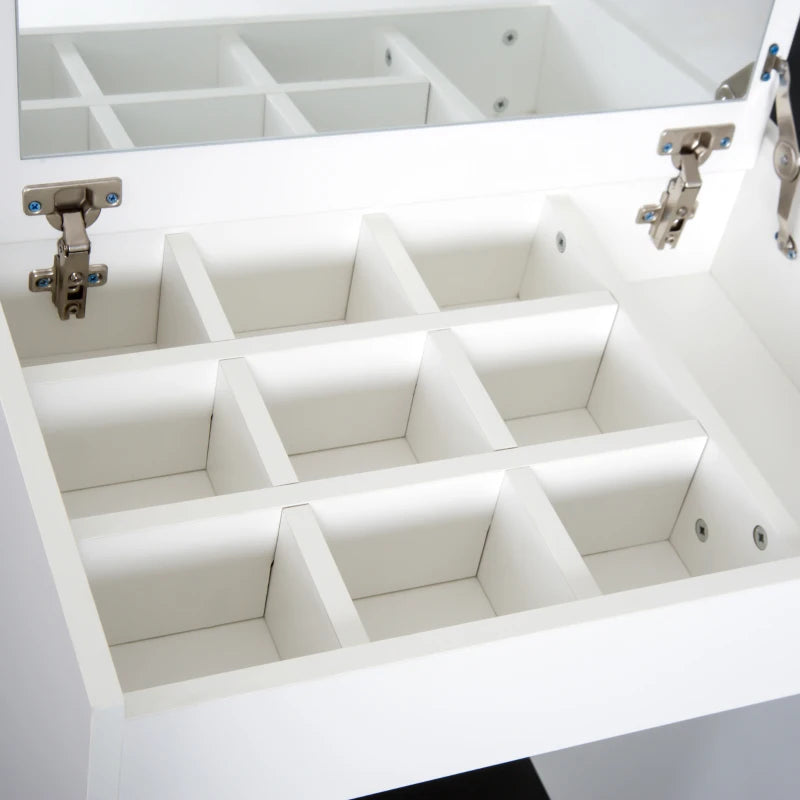 Vanity Make-up Table with Stool and White Mirror - Borgè