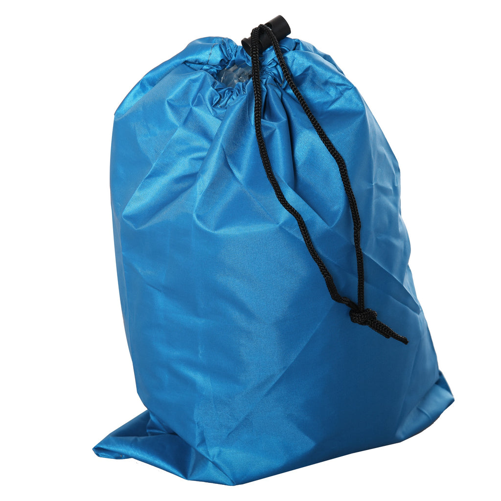 Pop Up Beach Tent with Zipper Door, in Polyester and Fiberglass, 220x173x120 cm, Sky Blue and Gray