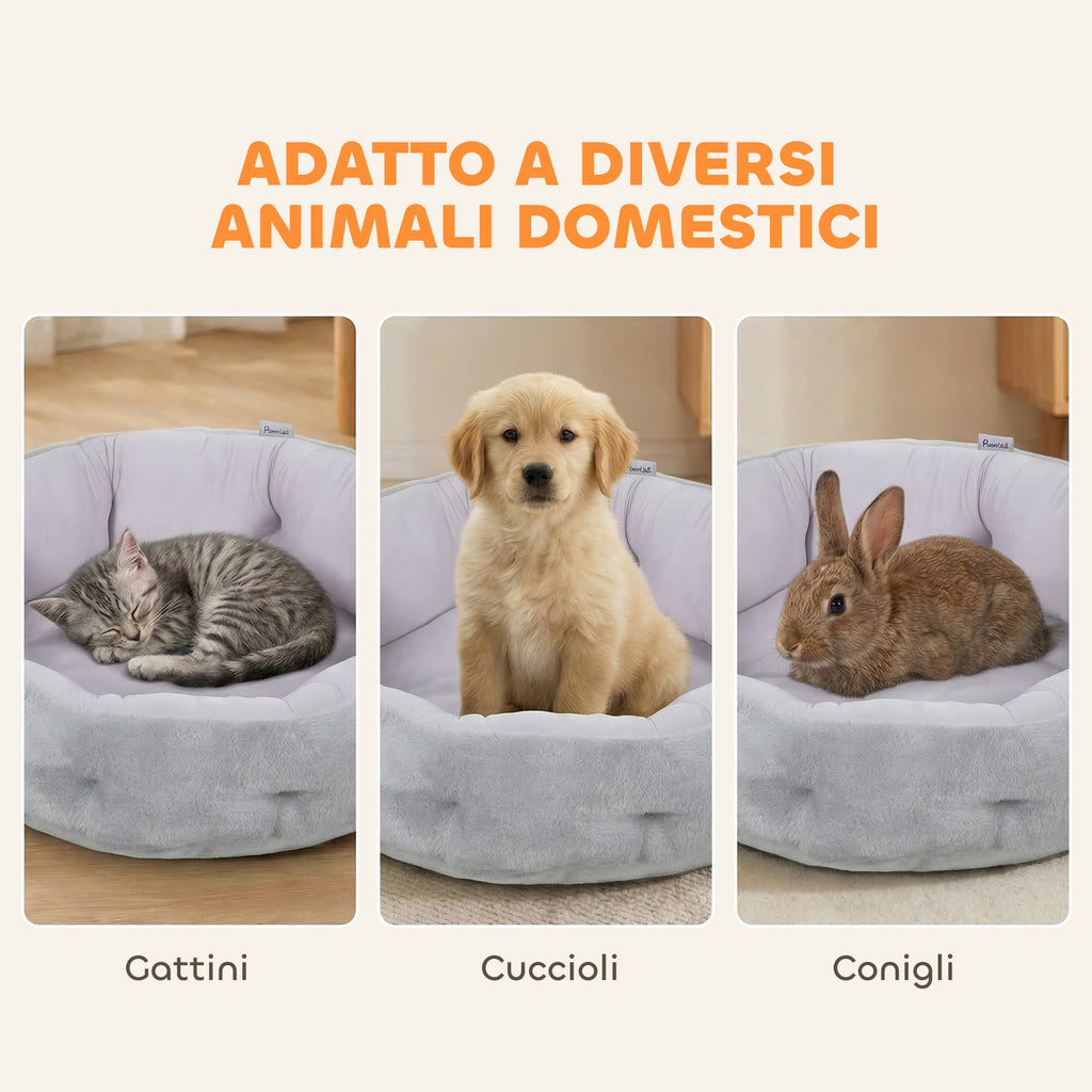 PawHut Reversible Cat Bed, Indoor Small Dog Bed