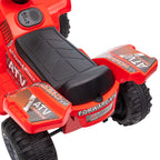 Electric Quad Bike for Kids with 6V Rechargeable Battery, Accelerator Button, Ages 18-36 Months, 70x42x45cm, Red