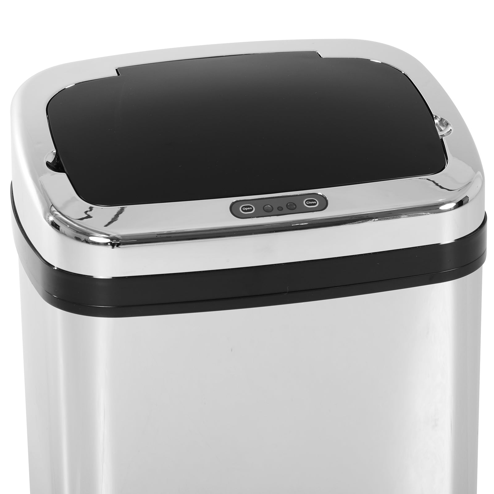 HOMCOM Elegant stainless steel waste bin with electronic opening sensor 30L - Borgè