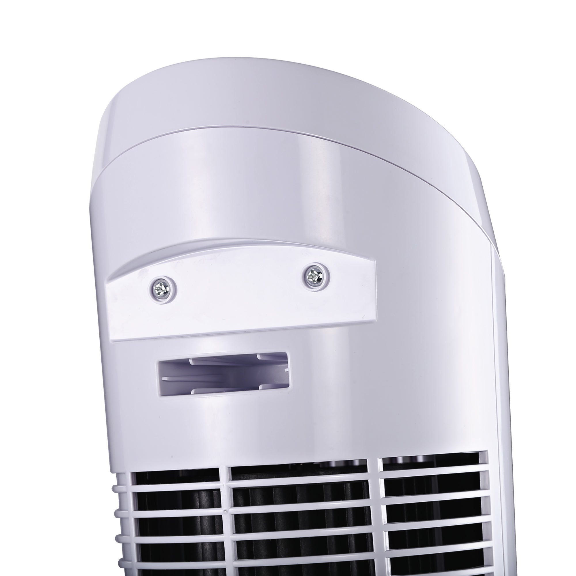 45W 3-Speed ??Oscillating Tower Fan, ABS Plastic Column Fan, 27x27x75cm, White - Borgè