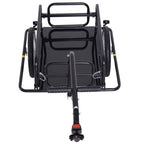 Folding Bike Trailer, 36kg Load Capacity, 156x72x82cm